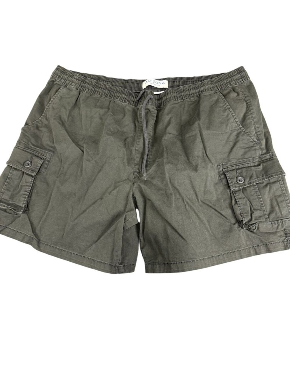Arizona Jean Co Mens Olive Flex Cargo Jogger Shorts Size 2XL
